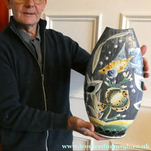Load image into Gallery viewer, LARGE Vintage SWEDISH 1960s Vase Probably by Sigbritt Hultman for Tilgmans Keramik
