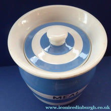 Load image into Gallery viewer, 1930s Cornishware Storage Jar: Meal
