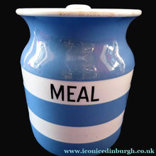 Load image into Gallery viewer, 1930s Cornishware Storage Jar: Meal
