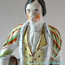 Load image into Gallery viewer, Large Staffordshire Flatback Figurine of the Scottish Poet Robert Burns
