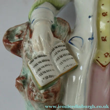 Load image into Gallery viewer, Large Staffordshire Flatback Figurine of the Scottish Poet Robert Burns
