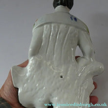 Load image into Gallery viewer, Large Staffordshire Flatback Figurine of the Scottish Poet Robert Burns
