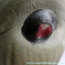 Load image into Gallery viewer, LARGE Vintage 1940s SYLVAC STYLE Olive Green Snub Nose Bunny Rabbit. 7 3/4 inches

