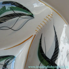 Load image into Gallery viewer, Vintage 1950s ITALIAN POTTERY Serving Platter - with Hand Painted Organic Design 
