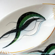 Load image into Gallery viewer, Vintage 1950s ITALIAN POTTERY Serving Platter - with Hand Painted Organic Design 

