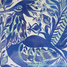 Load image into Gallery viewer, Large Vintage 1960s ROYAL COPENHAGEN Aluminia Faience TENARA Peacock Bowl by Marianne Johnson
