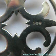 Load image into Gallery viewer, Beautiful Large Vintage 1970s Hallmarked Silver Scottish ORTAK Pendant by Malcolm Gray
