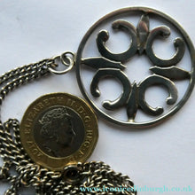 Load image into Gallery viewer, Beautiful Large Vintage 1970s Hallmarked Silver Scottish ORTAK Pendant by Malcolm Gray
