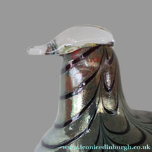 Load image into Gallery viewer, Large Vintage 1980s Finnish Glass Pheasant Bird. Nuutajarvi Sticker. Oiva Toikka Design
