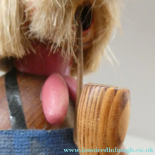 Load image into Gallery viewer, LARGE Vintage German Erzgebirge Wooden Handmade Incense Smoker: WOOD CARVER OR TOYMAKER. 11 1/2 Inches
