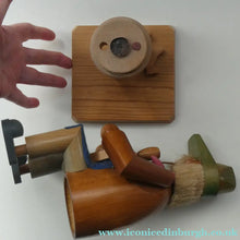 Load image into Gallery viewer, LARGE Vintage German Erzgebirge Wooden Handmade Incense Smoker: WOOD CARVER OR TOYMAKER. 11 1/2 Inches
