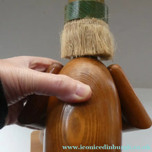 Load image into Gallery viewer, LARGE Vintage German Erzgebirge Wooden Handmade Incense Smoker: WOOD CARVER OR TOYMAKER. 11 1/2 Inches
