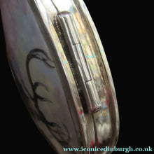 Load image into Gallery viewer, Vintage Solid Silver Box with Unique Enamels Painting of Stag in Scottish Highlands
