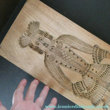 Load image into Gallery viewer, LARGE Vintage Hand Carved Dutch Wooden Gingerbread Mould or Speculoos
