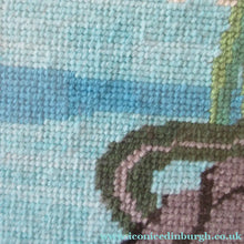 Load image into Gallery viewer, Large Vintage Needlepoint Artwork / Textile Featuring an Image of a British Freshwater Fish
