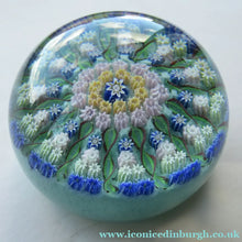 Load image into Gallery viewer, Vintage 1970s Perthshire Paperweight - 13 Spokes Scottish Glass
