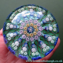 Load image into Gallery viewer, Vintage 1970s Perthshire Paperweight - 13 Spokes Scottish Glass
