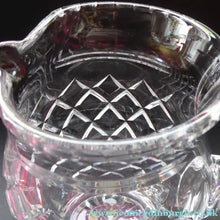 Load image into Gallery viewer, LARGE Vintage Stuart Crystal Lemonade or Water Jug. With simple criss-cross pattern (STU 34).  Height 6 1/2 inches
