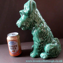 Load image into Gallery viewer, Vintage Large Seated Green Sylvac Terrier 
