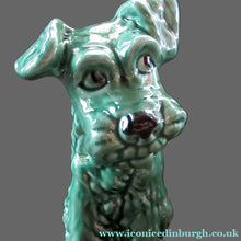 Load image into Gallery viewer, Vintage Large Seated Green Sylvac Terrier 

