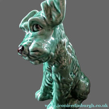 Load image into Gallery viewer, Vintage Large Seated Green Sylvac Terrier 
