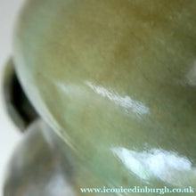 Load image into Gallery viewer, 1940s UPCHURCH Large British Studio Art Pottery Bowl in Olive Green and Grey Tones
