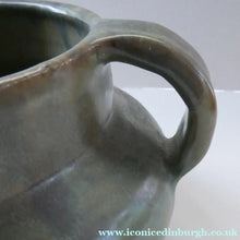 Load image into Gallery viewer, 1940s UPCHURCH Large British Studio Art Pottery Bowl in Olive Green and Grey Tones
