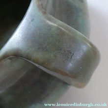 Load image into Gallery viewer, 1940s UPCHURCH Large British Studio Art Pottery Bowl in Olive Green and Grey Tones
