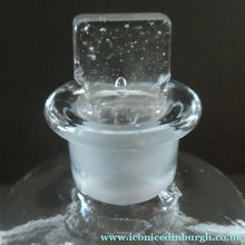 Load image into Gallery viewer, Larger Antique Clear Glass Chemist Bottle. TINCT: CENT: CO: with Original Foil Label and Lozenge Stopper
