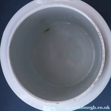 Load image into Gallery viewer, Early 20th Century Antique Grimwades White Hooped Household Jar or Canister. RICE (in green letters)
