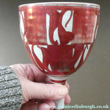 Load image into Gallery viewer, Rare Aldermaston Pottery Abstract Lustre Abstract. 1967 Alan Caiger-Smith Mark on Base
