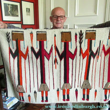 Load image into Gallery viewer, Vintage Navajo Yei Yei Pictorial Rug or Wall Hanging
