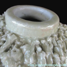Load image into Gallery viewer, 1930s Gunnar Nylund for Rostrand Chamotte (Hedgehog) Vase. White
