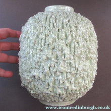Load image into Gallery viewer, 1930s Gunnar Nylund for Rostrand Chamotte (Hedgehog) Vase. White
