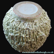 Load image into Gallery viewer, 1930s Gunnar Nylund for Rostrand Chamotte (Hedgehog) Vase. White
