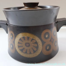 Load image into Gallery viewer, LARGEST 1960s DENBY Arabesque Lidded Casserole High Pot. 6 inches in height
