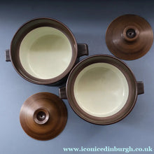 Load image into Gallery viewer, LARGEST 1960s DENBY Arabesque Lidded Casserole High Pot. 6 inches in height
