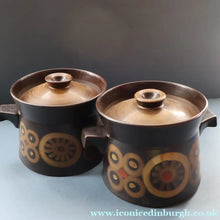 Load image into Gallery viewer, LARGEST 1960s DENBY Arabesque Lidded Casserole High Pot. 6 inches in height
