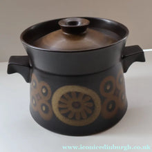 Load image into Gallery viewer, LARGEST 1960s DENBY Arabesque Lidded Casserole High Pot. 6 inches in height
