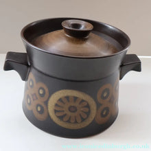 Load image into Gallery viewer, LARGEST 1960s DENBY Arabesque Lidded Casserole High Pot. 6 inches in height
