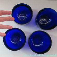 Load image into Gallery viewer, Set of Four 19th Century Antique Bristol Blue Fingers Bowls
