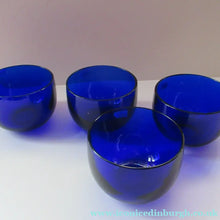 Load image into Gallery viewer, Set of Four 19th Century Antique Bristol Blue Fingers Bowls
