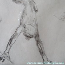 Load image into Gallery viewer, 1920s Etching Revival Drypoint by Leonard Robert Brightwell. Monkeys. The Social Climber
