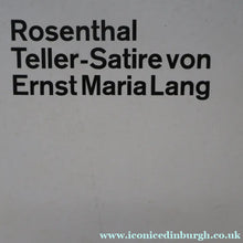 Load image into Gallery viewer, Limited Edition Porcelain Plate Walter Sheel for Rosenthal by Ernst Maria Lang
