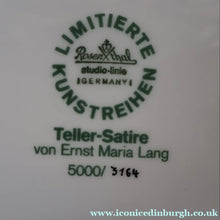Load image into Gallery viewer, Limited Edition Porcelain Plate Walter Sheel for Rosenthal by Ernst Maria Lang
