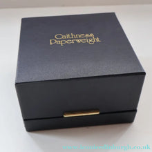 Load image into Gallery viewer, Fabulous LIMITED EDITION Scottish Caithness Glass Paperweight: Space Flower by Colin Terris; 1976 BOXED
