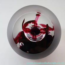 Load image into Gallery viewer, Fabulous LIMITED EDITION Scottish Caithness Glass Paperweight: Space Flower by Colin Terris; 1976 BOXED

