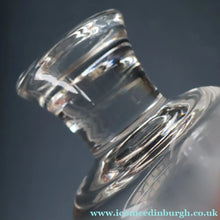 Load image into Gallery viewer, LIMITED EDITON (1 /12). Engraved Vintage Caithness SCOTTISH GLASS Rummer / Goblet by Colin Terris (1937 - 2007). The Pied Piper Playing on his Enchanted Pipe

