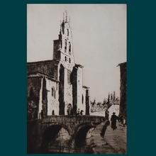 Load image into Gallery viewer, AUSTRALIAN ARTIST. Lionel Arthur Lindsay (1874 - 1861) Drypoint Etching.  St Lesmes, Burgos (1926)
