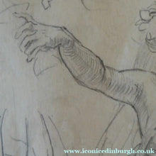 Load image into Gallery viewer, Victorian Pencil Life Study Drapery Study by Sir Bernard Partridge
